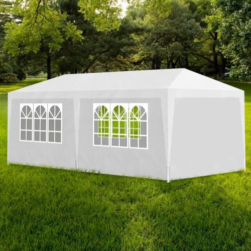 Rasen & Garten, Outdoor-Wohnen, Außenstrukturen, Vordächer & Pavillons, Partyzelt, 3 x 6 m, Weiß