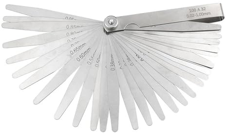Spessimetri Calibri a Lamelle 0,01-1mm/0,05-0,50mm/0,05-1,00mm/0,02-1,00mm Set di Calibri a Lamelle Offset Strumento di Misurazione