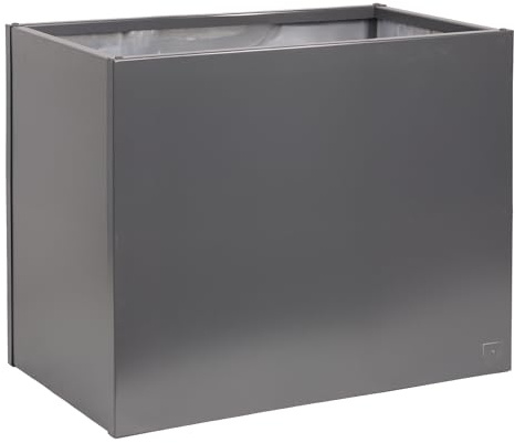 UNUS Pflanzkübel Pflanzgefäß Hochbeet rechteckig 80x40x80cm anthrazit | wetterfest modern eckig Blumenkübel Pflanzkasten für Garten Terrasse Balkon