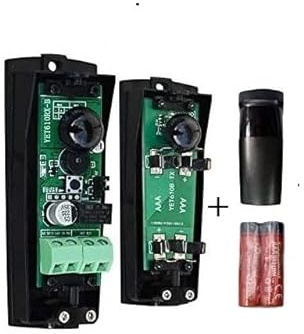 COPPIA FOTOCELLULE SENSORI UNIVERSALI WIRELESS A BATTERIA da esterno ORIENTABILE a 180° PER AUTOMAZIONE CANCELLI BARRIERE ALLARME AC/DC 12-24V
