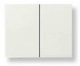 Niessen olas - Tecla doble interruptor conmutador serie olas blanco jazmin