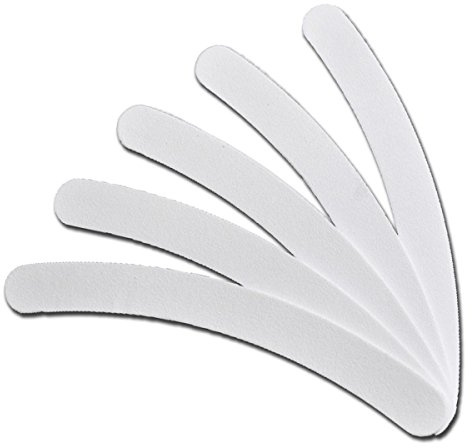 50x Profi Nagelfeile weiss gebogen 100/180 Körnung 50er Pack