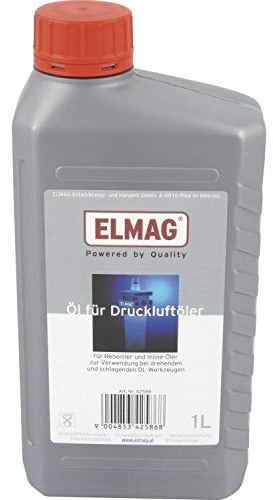 Elmag Druckluft Öl 1000ml (Harz und Säurefrei) für Nebel- und Inlineöler