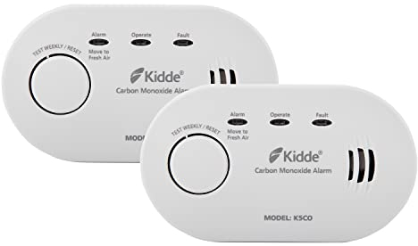Kidde Lifesaver Carbon Monoxide Alarm 5CO Twin Pack