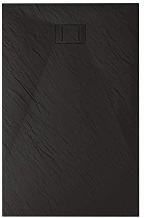 Piatto doccia 70x120 Antracite H.2.6 cm effetto pietra ardesia SMC in resina termoformata.
