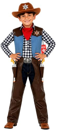 Morph Cowboy Outfit Kids, Boys Cowboy Outfit, Fancy Dress Kids, Boys Costume, Halloween Costume, Wild West Fancy Dress, Sheriff Halloween Small