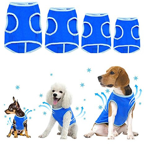 Zunea Dog Cooling Vest for Small Medium Large Dogs Breathable Chill Out Cool Jacket Summer Soft Anti Heat Swamp Cooler Coat for Outdoor Hiking Training - XS