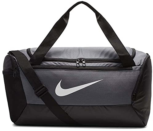 Nike Unisex Brasilia Sporttasche, Flint Grey/Black/White, One Size