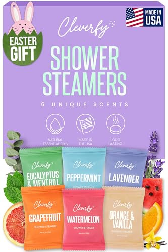 Cleverfy Shower Steamers Aromatherapy - Mothers Day Gifts for Mom, Wife, Grandma -Birthday Gifts for Women, Her, Best Friend, Daughter, Sister, Teens & Girlfriend - 6 Tablets