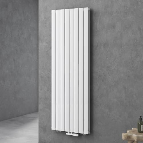 doporro Vertikal Badeizkörper Badheizung 180x61cm Weiß Doppellagig | Heizkörper Flachheizkörper Mittelanschluss Flach Paneelheizkörper, Einfach zu installieren umweltschonend, Flachheizkörper FV