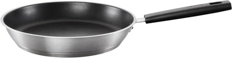 Fiskars Padella, Ø 28 cm, Adatta a tutti i piani cottura, Acciaio inox/Plastica, Resistente ai graffi, Hard Face, 1052247