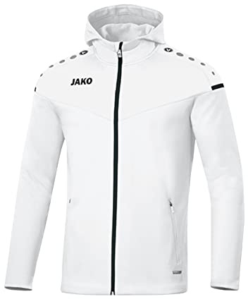 JAKO Herren Kapuzenjacke Champ 2.0, Weiß, XXL