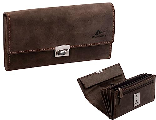 AVANCO Leder-Kellnerbrieftasche 20 369D, Taxi-Geldbörse, Catering-Kellnertasche