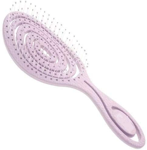 CS Beauty Eco Friendly Straw Hairbrush, Flexible Soft Pin Bristles, Detangling Wet/Dry Hair, Head Massaging Pro