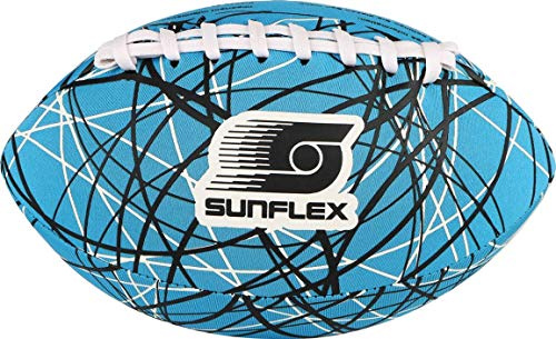 Sunflex Neopren American Football Neoremix Circle | sehr griffig und lässt sich ideal Werfen und Fangen | Ball weich und leicht für Strand und Garten| extrem robust und für jede Altersgruppe