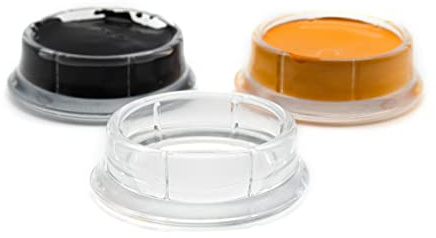 Enkotrade 4er Set Farbschälchen Farbschalen für Wasserfarben Deckfarben Aquarell