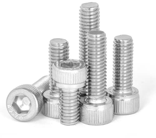 Innensechskantschrauben Aus Edelstahl 304, Tellerkopfschrauben, Zylinderkopfschrauben, Gewindedurchmesser 12 Mm, Gewindelänge 20-150 Mm,M12*25mm*2St