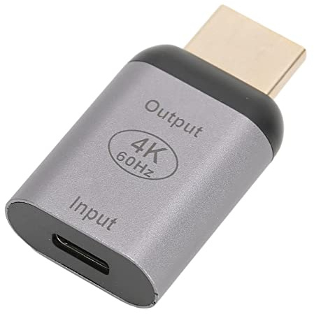 Bewinner 4K 60HZ USB C Buchse auf HDMI Stecker Adapter, Typ C auf HDMI Konverter Unterstützt USB C Eingang, HDMI Ausgang für PC Telefon Tablet auf HDMI, Projektor, HDTV