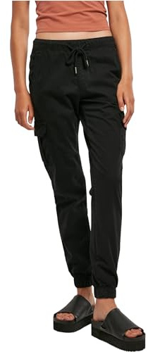 Urban Classics Bas de Jogging Cargo Taille Haute Femme Bas de survêtement Noir XL