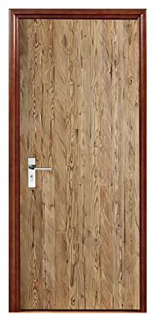 A.Monamour Adesivo Porta Autoadesiva 3D Porta Struttura In Legno Vinile PVC Adesivi per Porte Interne Pellicola Adesiva Poster Sticker Murale Parete Carta da Parati
