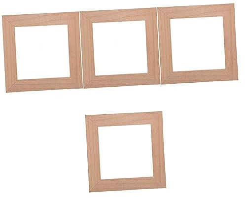Uonlytech 4 Piezas Marco Decorativo De Madera Para Interruptor De Luz - Pegatina Lujo Ligero Para Placa De Interruptor