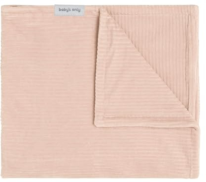 Baby's Only - Kinderdecke Sense - Kuscheldecke für Gitterbett - Gitterbettdecke aus Baumwolle - Für Mädchen - 100x135 cm - Peach
