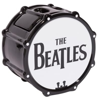 Half Moon Bay The Beatles Drum Ceramic Shaped Cookie Jar