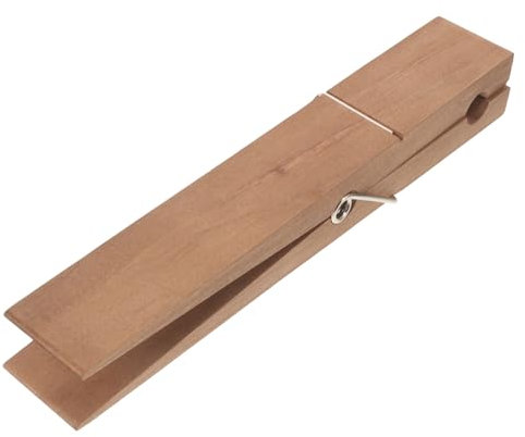 MUSISALY Mollette Grandi in Legno Porta Asciugamani Pesanti Antiscivolo Per Bagno Con Clip Jumbo Multiuso Supporto Salvaspazio Per Teli Costumi e Coperte Facile Da Installare e Regolabile