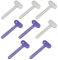 LQIOACU 8 Stück Tubenquetscher Edelstahl, Zahnpastaspender, Tubenausdrücker, Zahnpasta Quetscher, Toothpaste Squeezer, Tube Squeezer, für Kosmetik, Pigmente, Handcreme