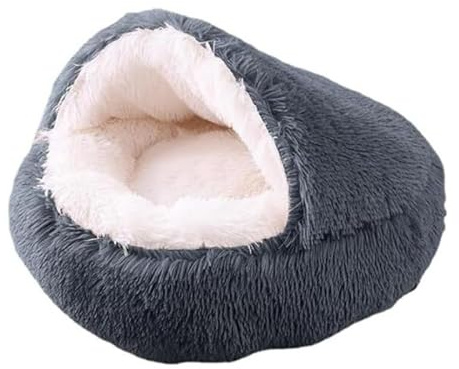 SWZEC HABOZ GoHöhle - Ergonomische Hundehöhle für gelenkschonende Schläfchen (70cm,Grau2)