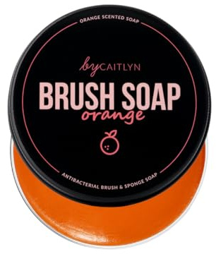 By Caitlyn Collection Antibacterial Makeup Brush & Sponge Cleansing Soap (Orange). Available in 6 Scents. Deep Clean Your Makeup Brushes. Gentle, Effective & Fast-Drying Formula.