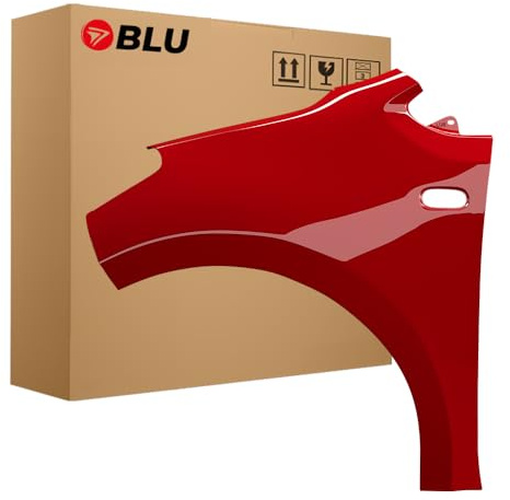 BLU Kotflügel Passend für VW UP! LY3D Links Rot | 2012-2016 | Vorderseite Vorne | Lackiert | Einbaufertig