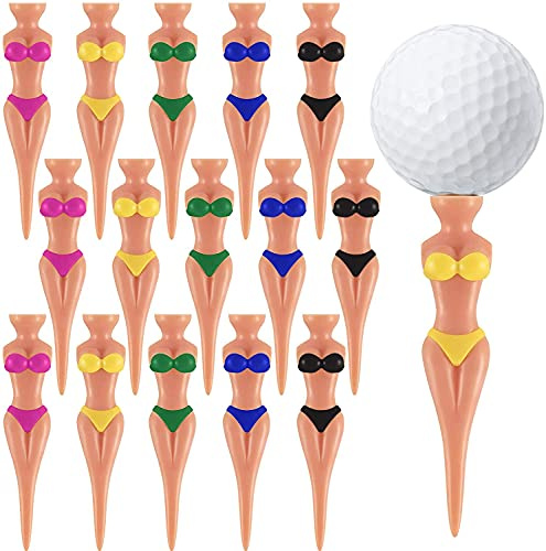 TXDAMAI Funny Golf Tees,Lady Bikini Girl Golf Tees 76 mm Kunststoff Pin-Up Golf Tees 10 Stück Home Women Golf Tees Sexy Lady Golf Tees für Golf Training, Golf Zubehör