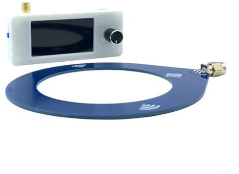 Bärbar SI4732 radio, SI4732 ficka DAB radio 0,5-108 MHz, mini-radiomottagare med bärbar ögla antenn, inbyggt 800 mAh batteri (vit-ring)