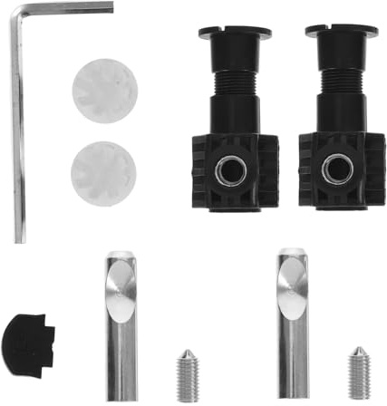 VILLFUL Bulloni Per Sedile Wc Kit Di Bulloni Per Fissaggio Sedile Wc Accessori Di Montaggio Per Water Sostituzione Hardware Nero