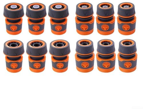 Adattatore per tubo flessibile da 16 mm per irrigazione da giardino con funzione di arresto (fino a 3/4)