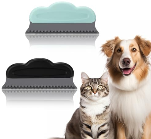 EAVUYIS 2 Stück Fusselentferner Tierhaarentferner Katzenhaarentferner Fusselbürste Kleiderbürste für Teppich Kleidung Sofa Gewebte Mäntel Hundehaare Katzenhaare Bett
