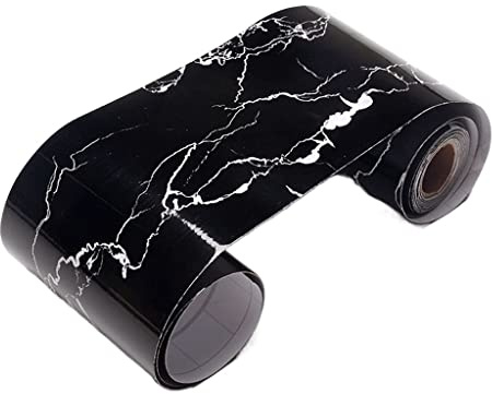 Cenefa Adhesiva Para Pared Papel tapiz autoadhesivo de línea cintura grano madera, pegatinas zócalo borde pared PVC impermeable, calcomanías vinilo, calcomanía decoración del hogar, 1 ud(5)