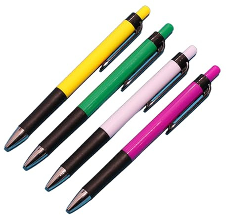 Kalttoy Set di 40 penne a sfera semplici colorate per scrivere divertenti articoli di cancelleria per scuola e ufficio penne a sfera retrattili