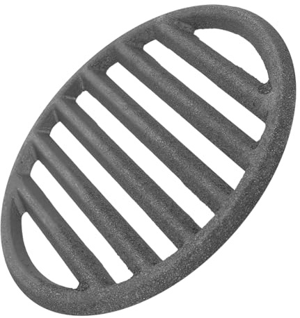 INOOMP Griglia Rotonda in Ghisa 16 Cm, Rete per Barbecue a Sfera, Resistente al Calore, per Cottura Lenta e Uniforme, Accessorio per Griglia da Esterno