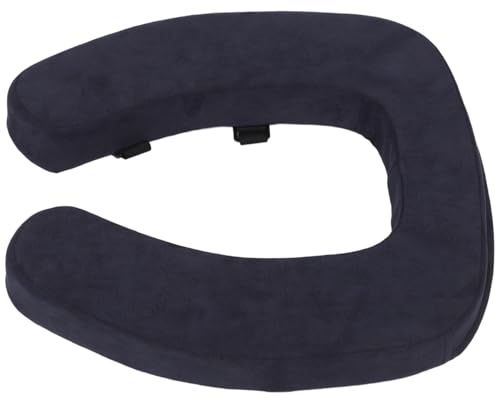 WEKAMOS Raised Thickened Toilet Seat Cushion Pad for Seniors Grey Plush Winter Bathroom Soft Padded Seat Cover