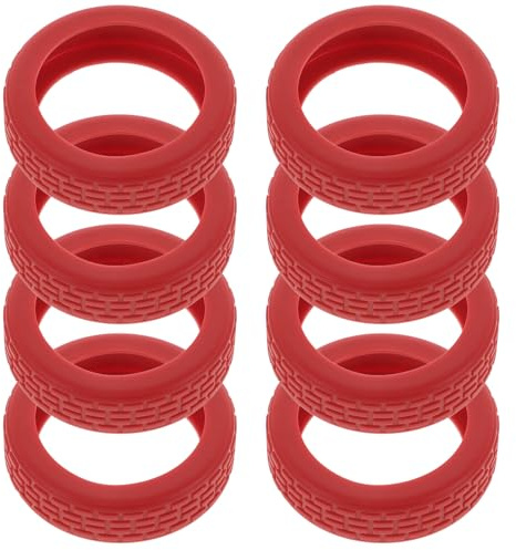 YARNOW Copriruote in Silicone per Bagagli 8 Pezzi, Coperture Protettive Antiscivolo e Insonorizzate per Ruote Valigia, Accessori Viaggio Resistenti e Facili da Installare, Protezione