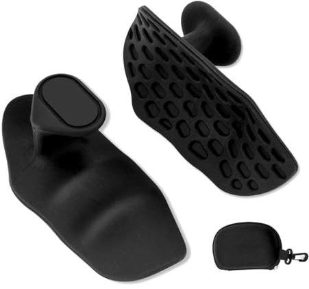 MustuVerve 1 par de guantes de fitness para hombre y mujer, almohadillas de agarre antideslizantes para entrenamiento de fuerza, guantes ergonómicos para dominadas, culturismo, mancuernas, accesorios