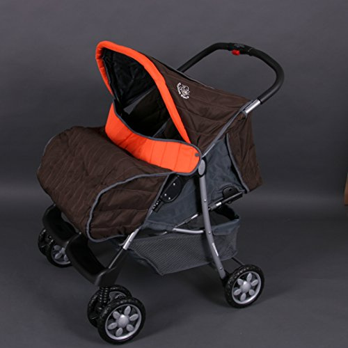 Passeggino fratelli o gemellare arancio Deluxe Tandem - BambinoWorld