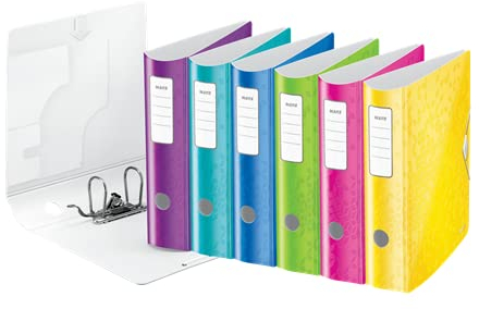5 Stk. LEITZ Ordner Active WOW, 180 Grad, 80 mm, farbig sortiert