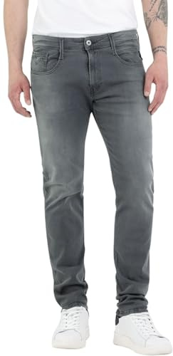 Replay Herren Jeans Anbass Slim-Fit mit Comfort Stretch, Dark Grey 096 (Grau), 31W / 32L