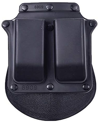 Gexgune Neues taktisches Jagdzubehör für die rechte Gürtelpistole Doppelmagazinholster 6909 für WP99 Airsoft C.QB