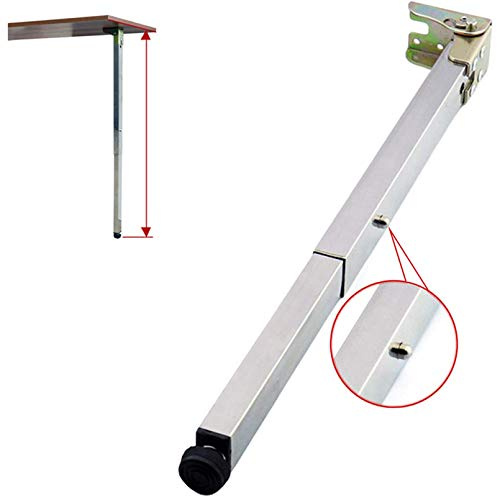 Metal Collapsible Table Legs,Stainless Steel Telescopic Furniture Legs,Cabinet Legs,Workbench Support Feet,Bar Legs,Adjustable Base 0-10mm,Customization,1 Piece(A34 - C50cm)