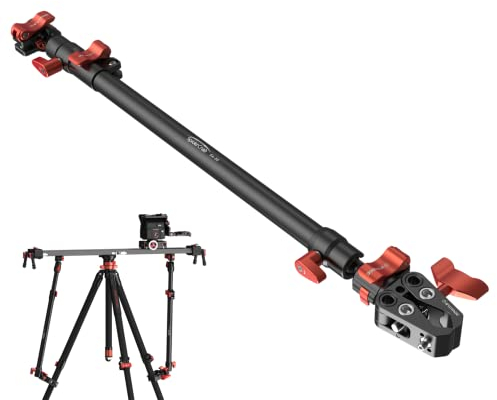 IFOOTAGE SA-32, Stabilisateur de Bras Coulissant pour Appareil Photo, Longueur Réglable, Rotation à 360 Degrés avec Pinces en C Et Rotule, Connexion de Caméra et de Trépied