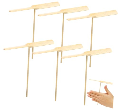 Cabilock 10 STK Bambus-Libelle Party-spaß-Geschenk Libellen-Propeller-Spielzeug Turbo-schneckenspielzeug Libellen-Balance-Spielzeug Für Kinder Rotieren Hände Abwischen Requisiten Hölzern